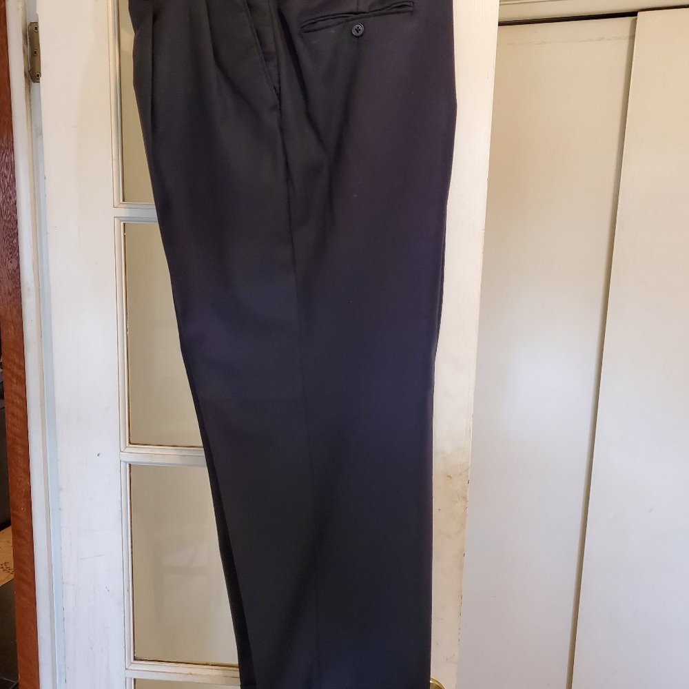 2 piece, 2 button, Hickey Freeman Solid Blue Light Wool Suit